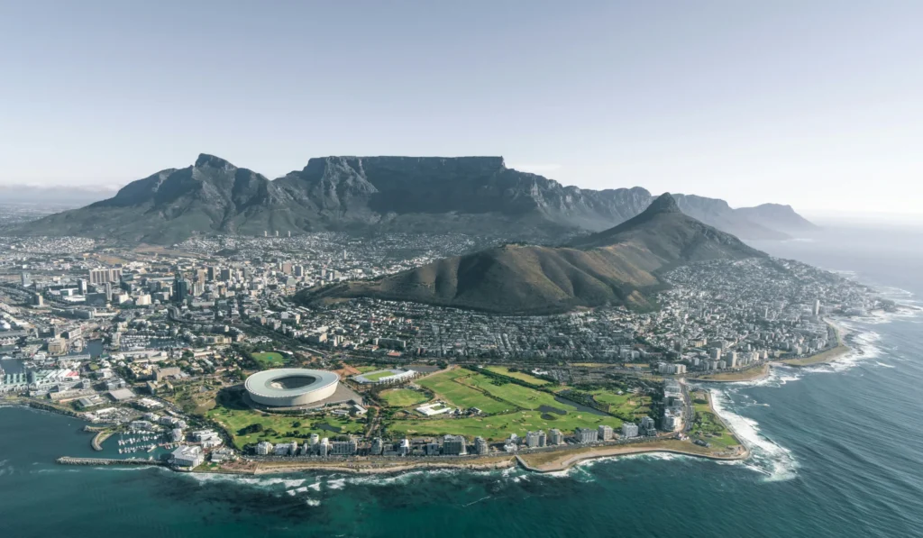 Cape Town coastline included in the featured African Sunset Getaways itinerary